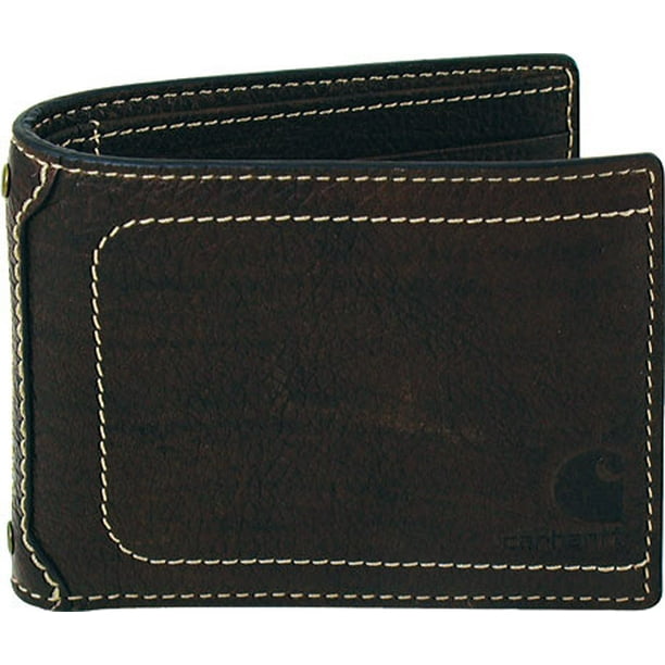 Leather,4-3/8" W CARHARTT 61-2234-20 Passcase Wallet